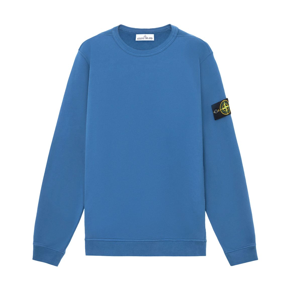 Blue Ribbed Cotton Sweatshirt main product photo