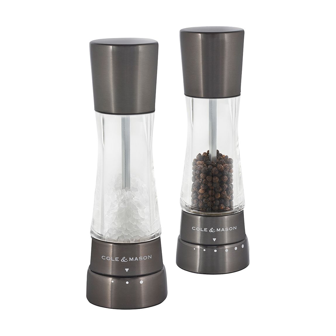 Derwent Iron Grey Salt & Pepper Mill Set main product photo