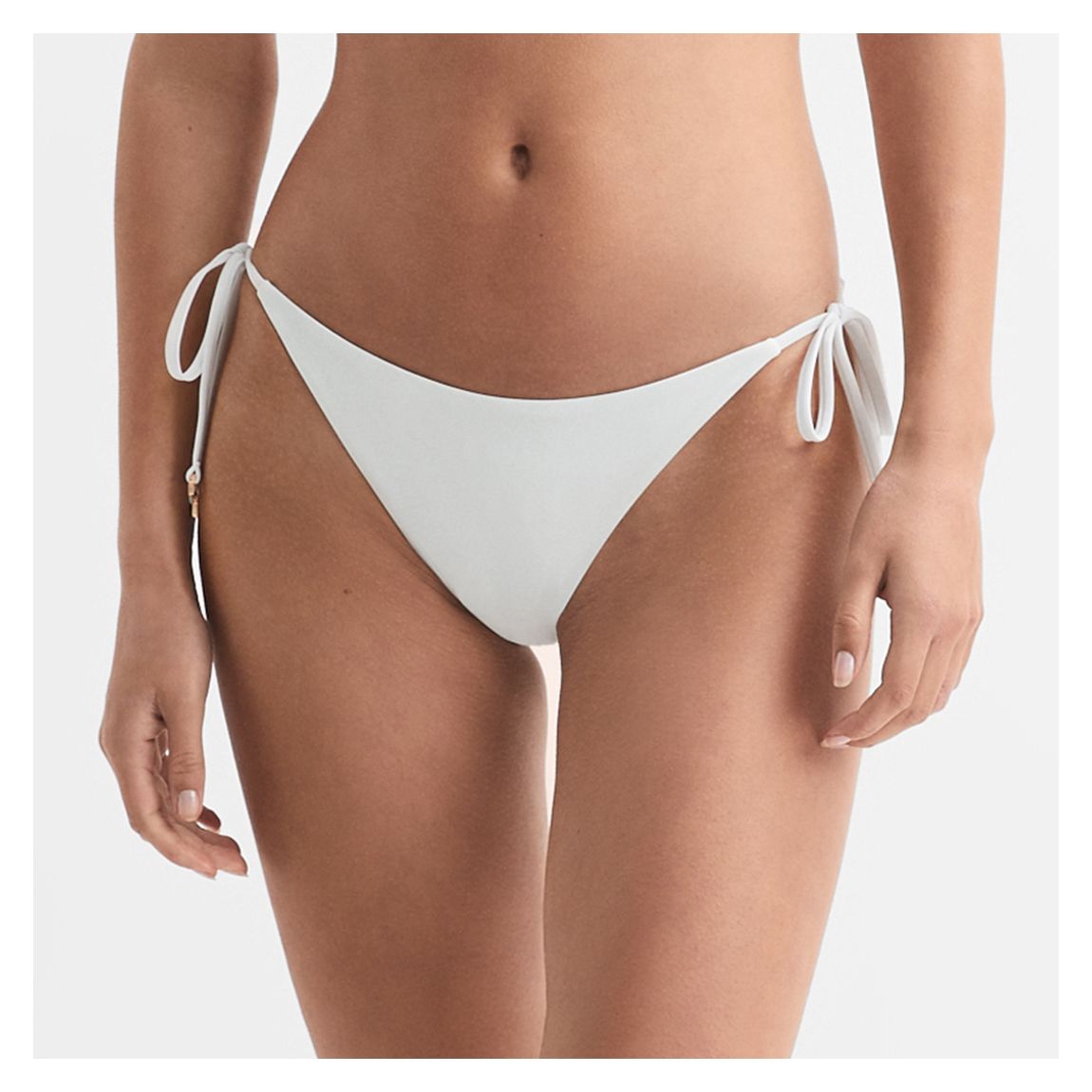 White Ripley Bikini Bottoms main product photo