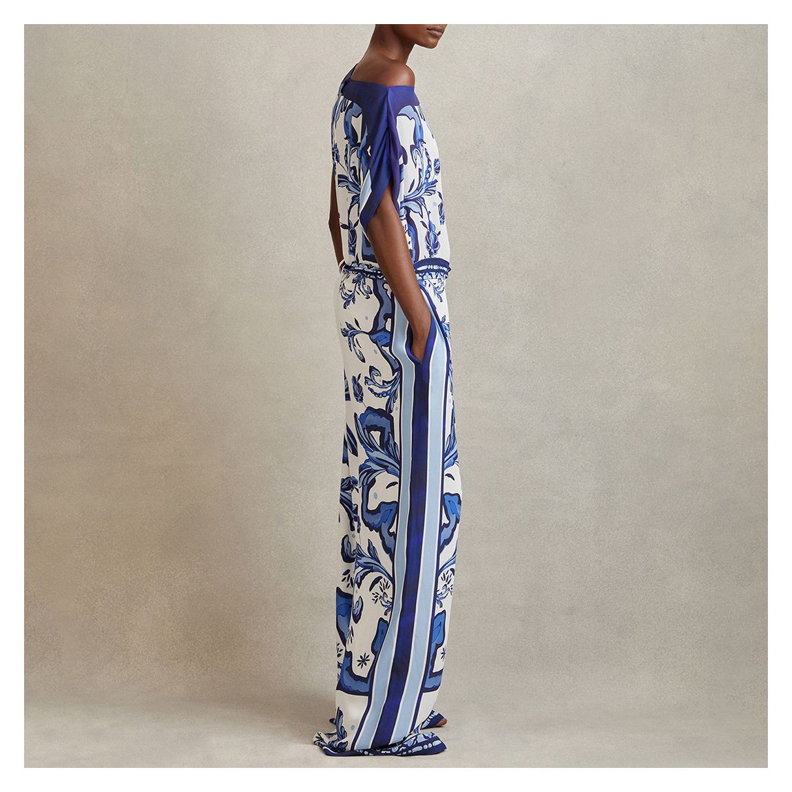 Blue Diana Relaxed Jumpsuit main product photo