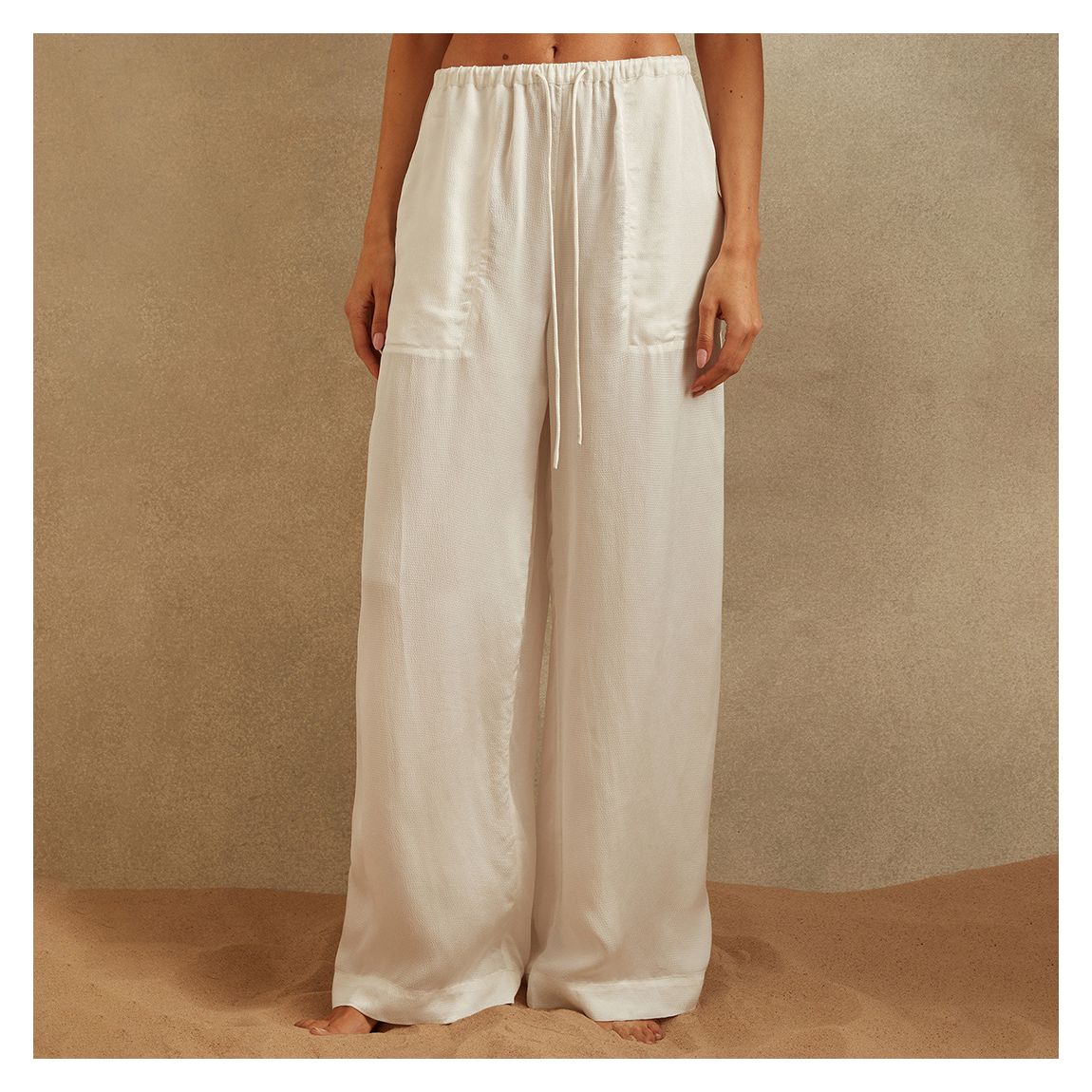 White Eddie Cover-Up Trousers main product photo