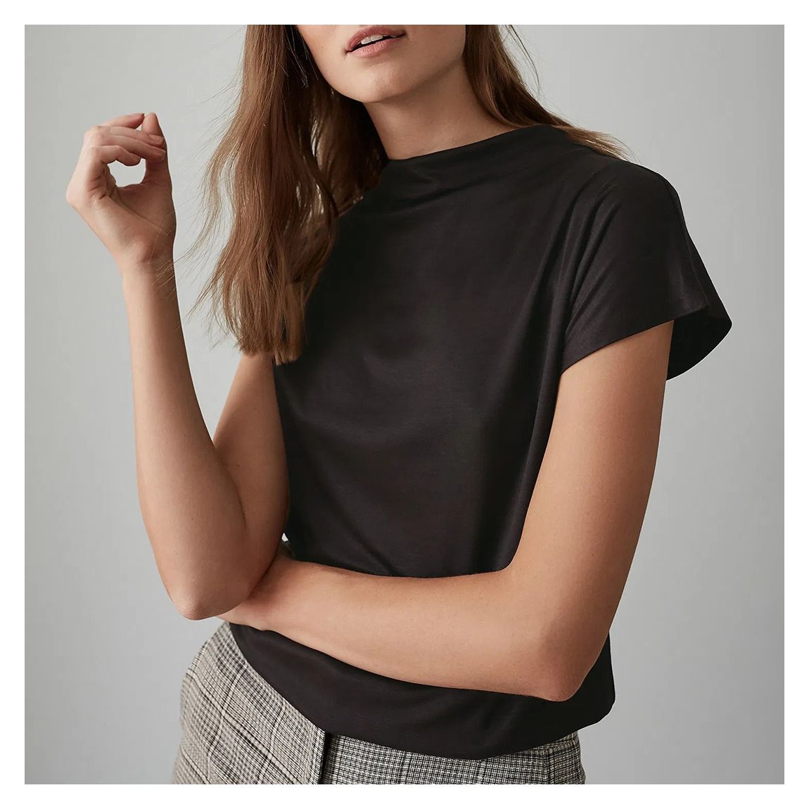 Black Pax High Neck Top main product photo