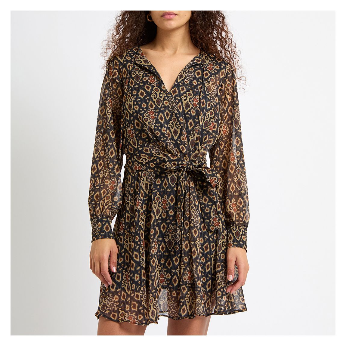 Brown Marnie Printed Flip Dress main product photo