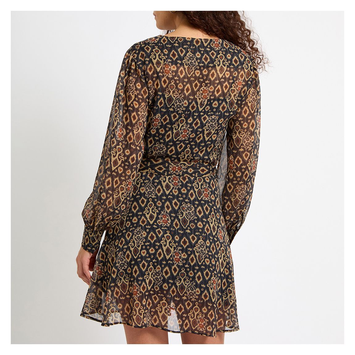 Brown Marnie Printed Flip Dress main product photo