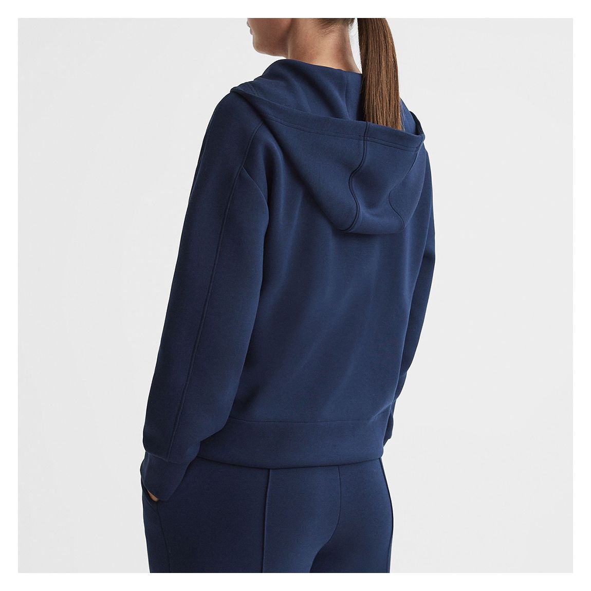 Navy Jemma Half-Zip Hoodie main product photo