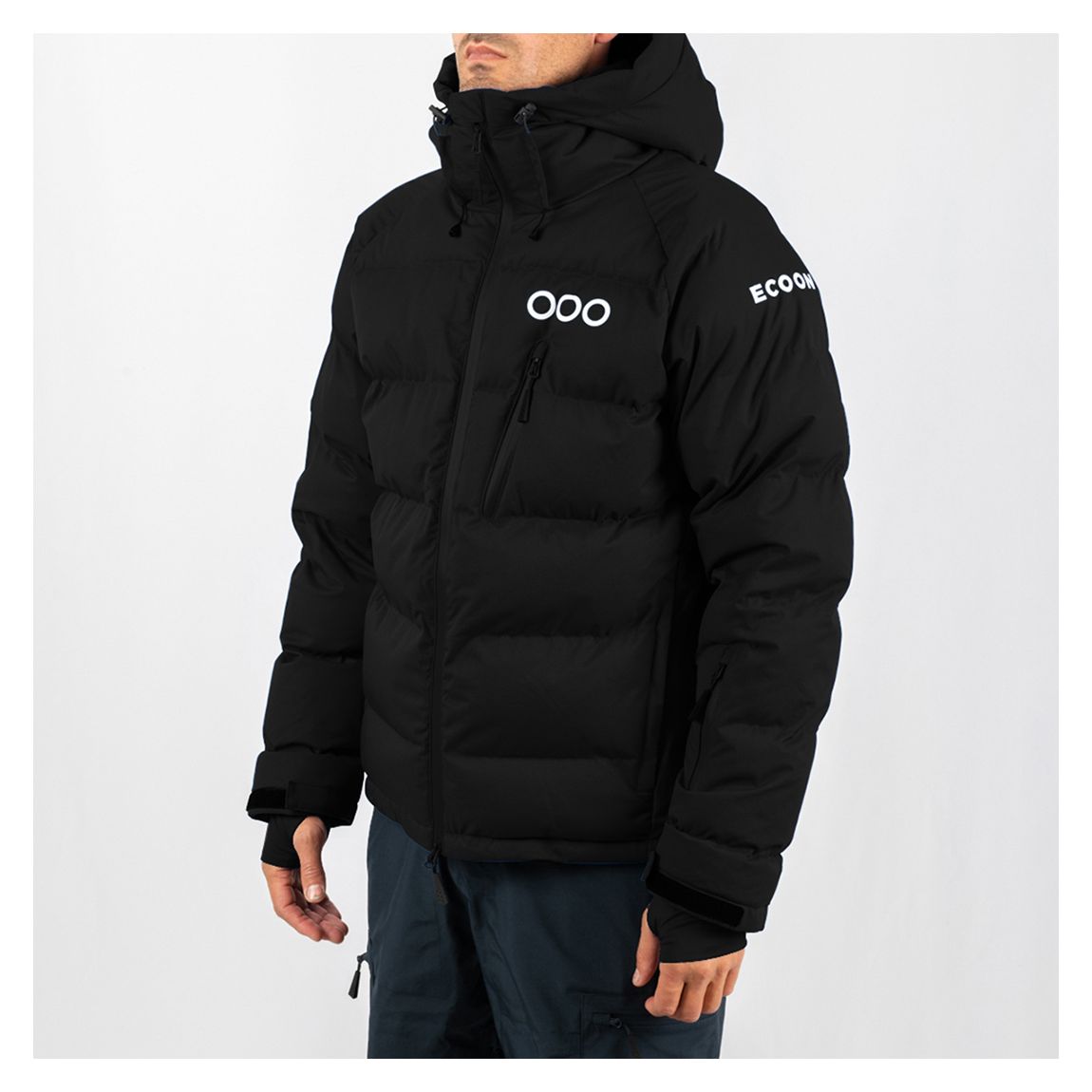 Black Mens Waterproof Insulated Jacket main product photo