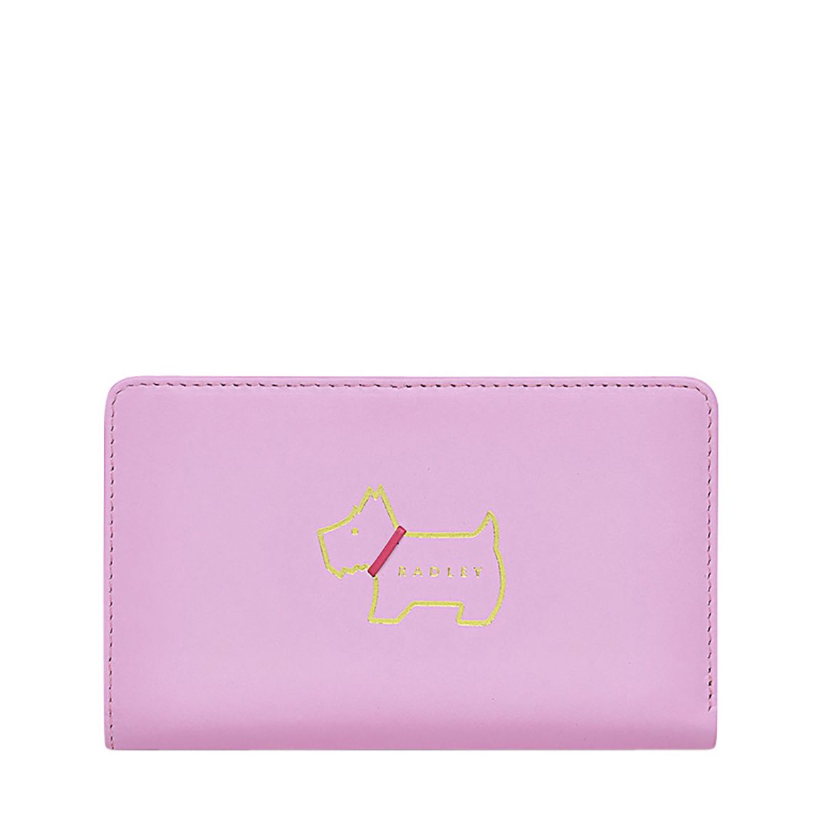 Sugar Pink Heritage Dog Outline Medium Bifold Purse main product photo