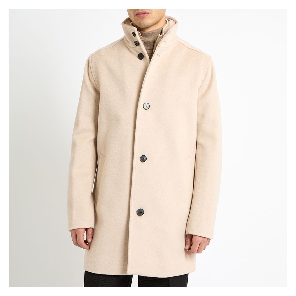 Stone Moat Wool Blend Overcoat main product photo
