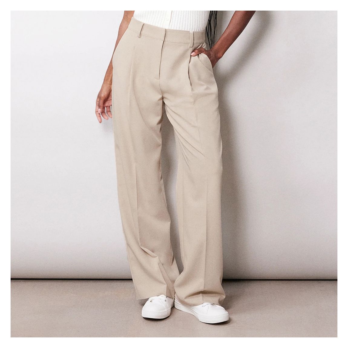 Beige Tailored Trousers main product photo