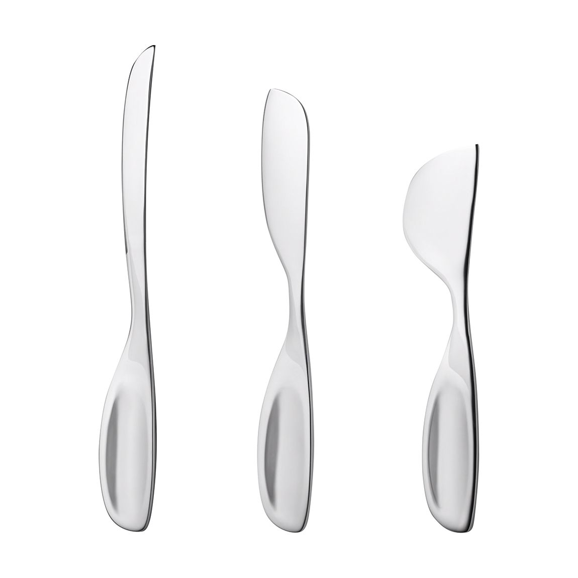 Set of 3 Alfredo Stainless Steel Cheese Knives main product photo