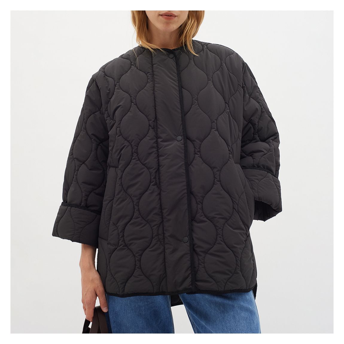 Black Short Puffa Coat main product photo