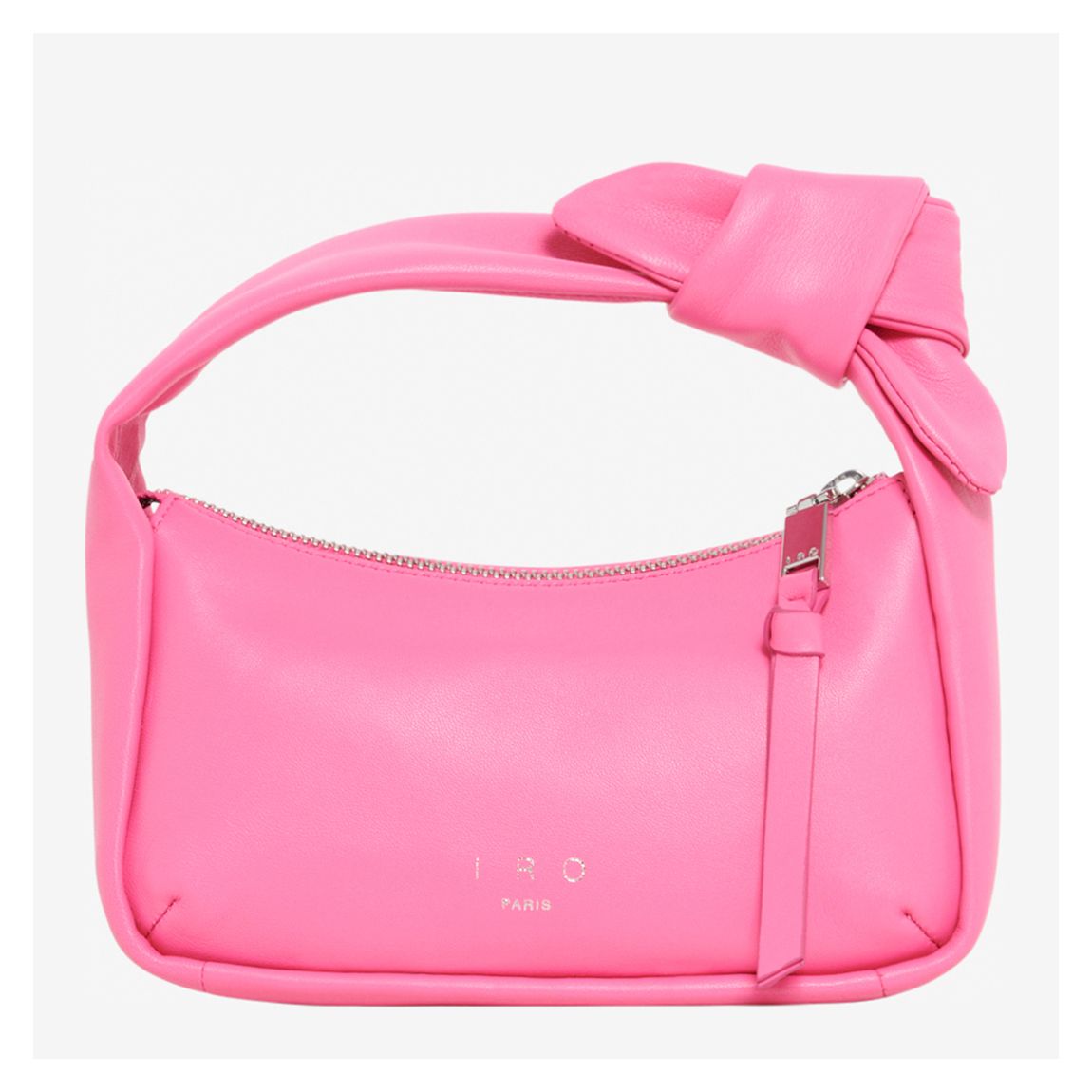 Hot Pink Leather Tie Strap Handbag main product photo