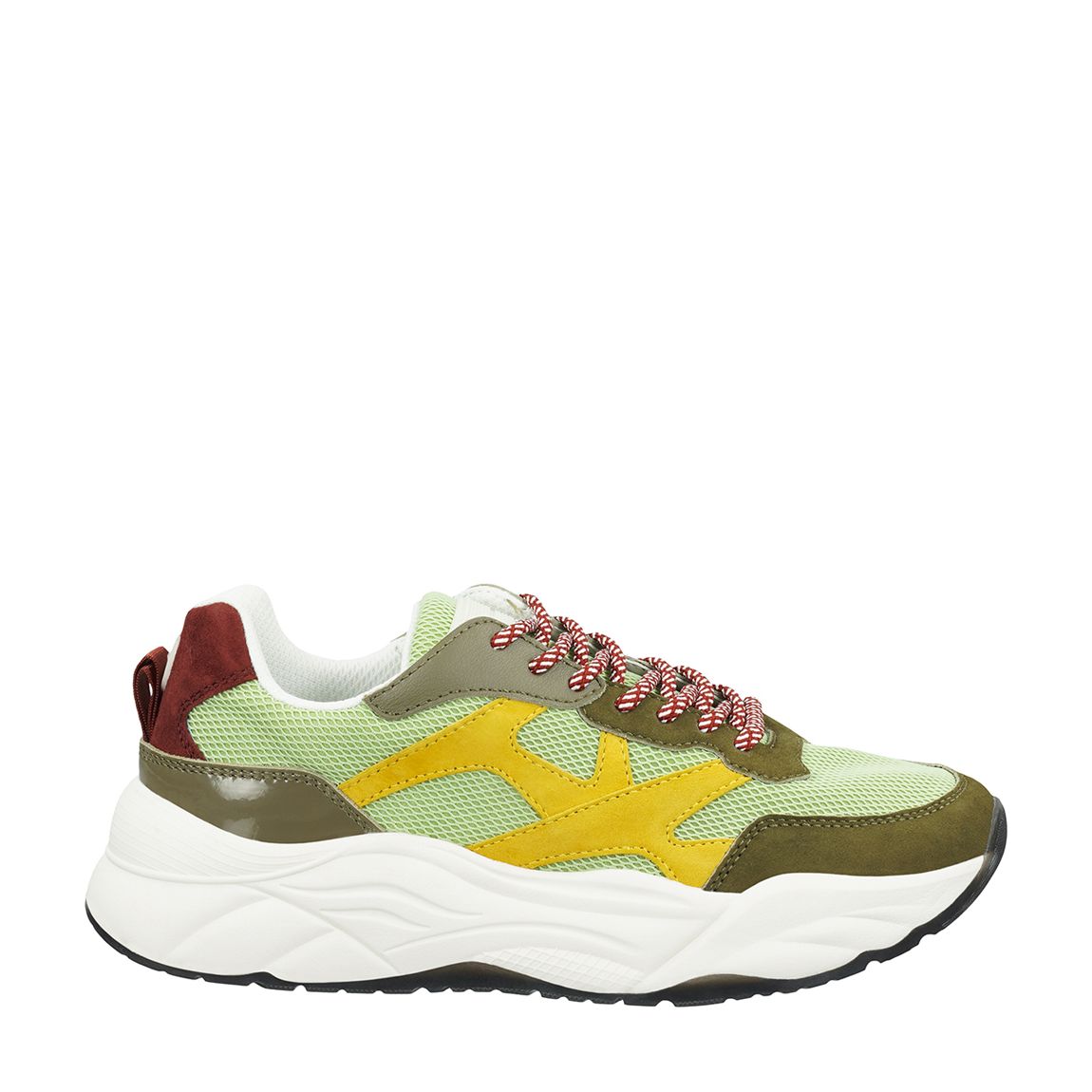 Women's Green Multi Suede Trainers main product photo
