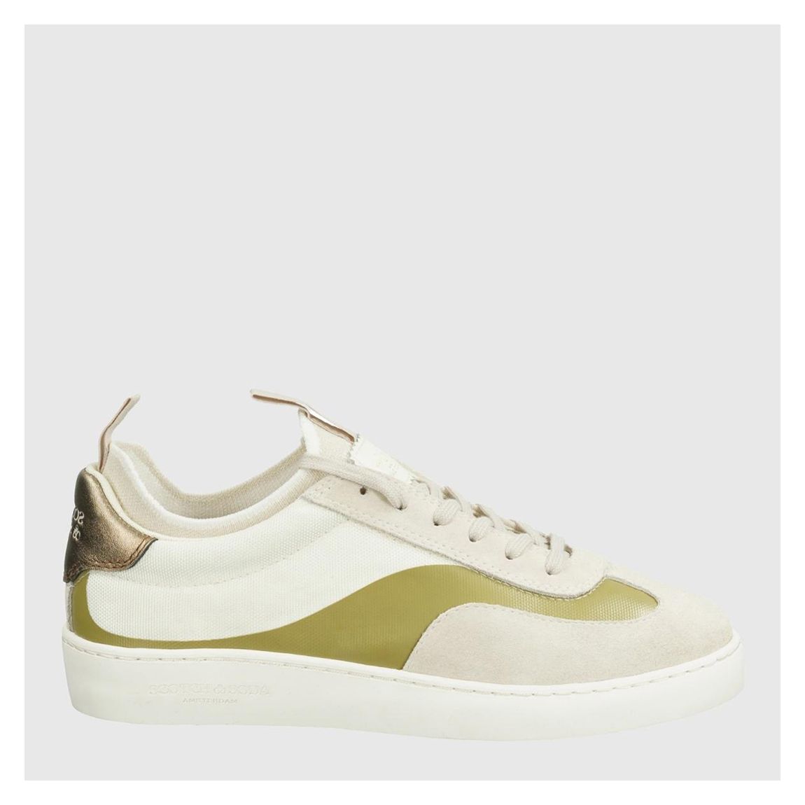 Women's White/Green Plakka Trainer main product photo