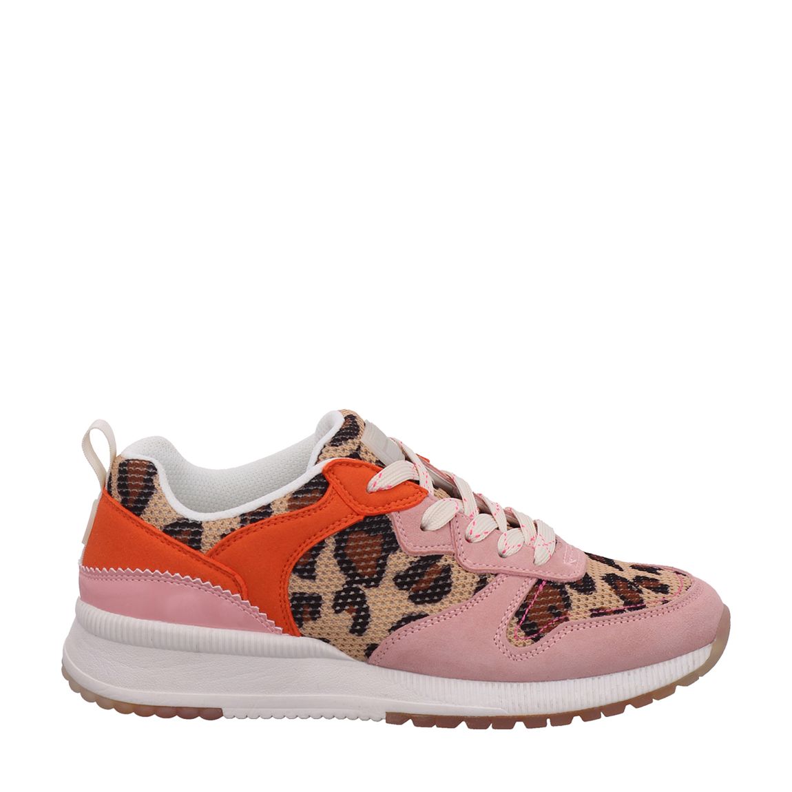 Women's Pink Leopard Print Trainers main product photo