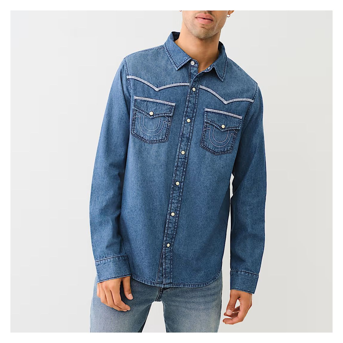 Blue Lock Stitch Denim Shirt main product photo