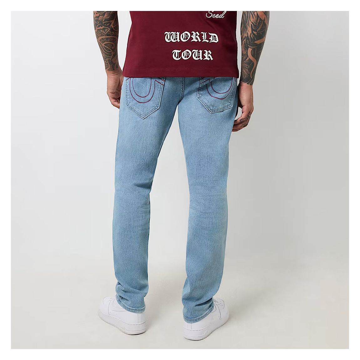 Light Blue Geno Slim Stretch Jeans main product photo
