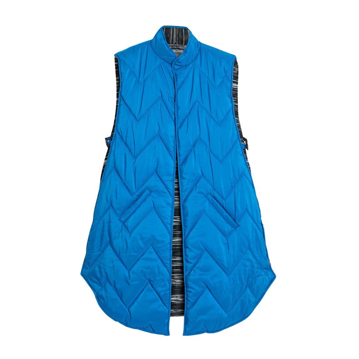 Blue Woven Poncho main product photo