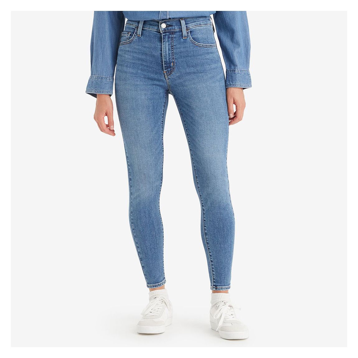 Mid Blue 720™ Hirise Super Skinny Stretch Jeans main product photo