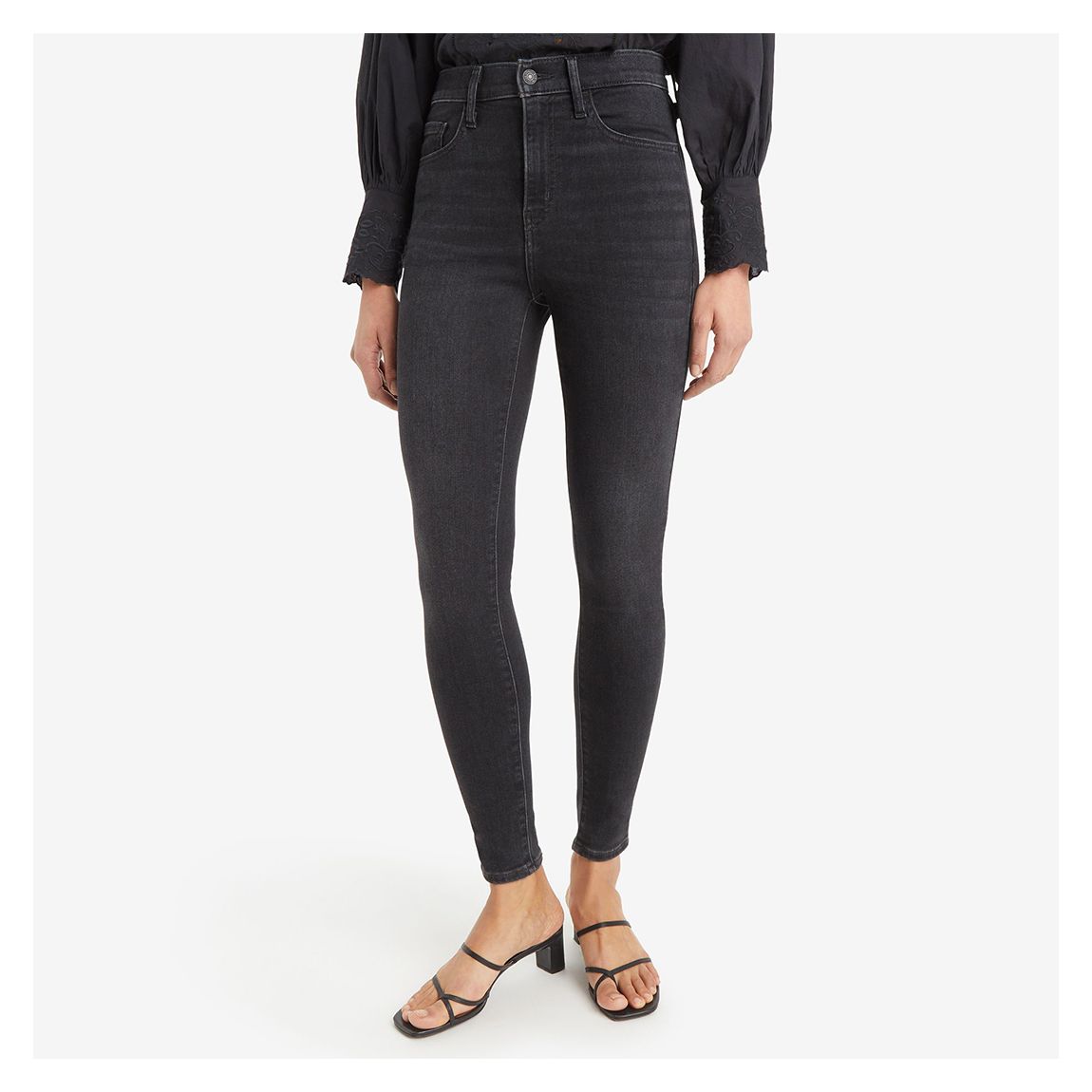 Black 720™ Hirise Super Skinny Stretch Jeans main product photo