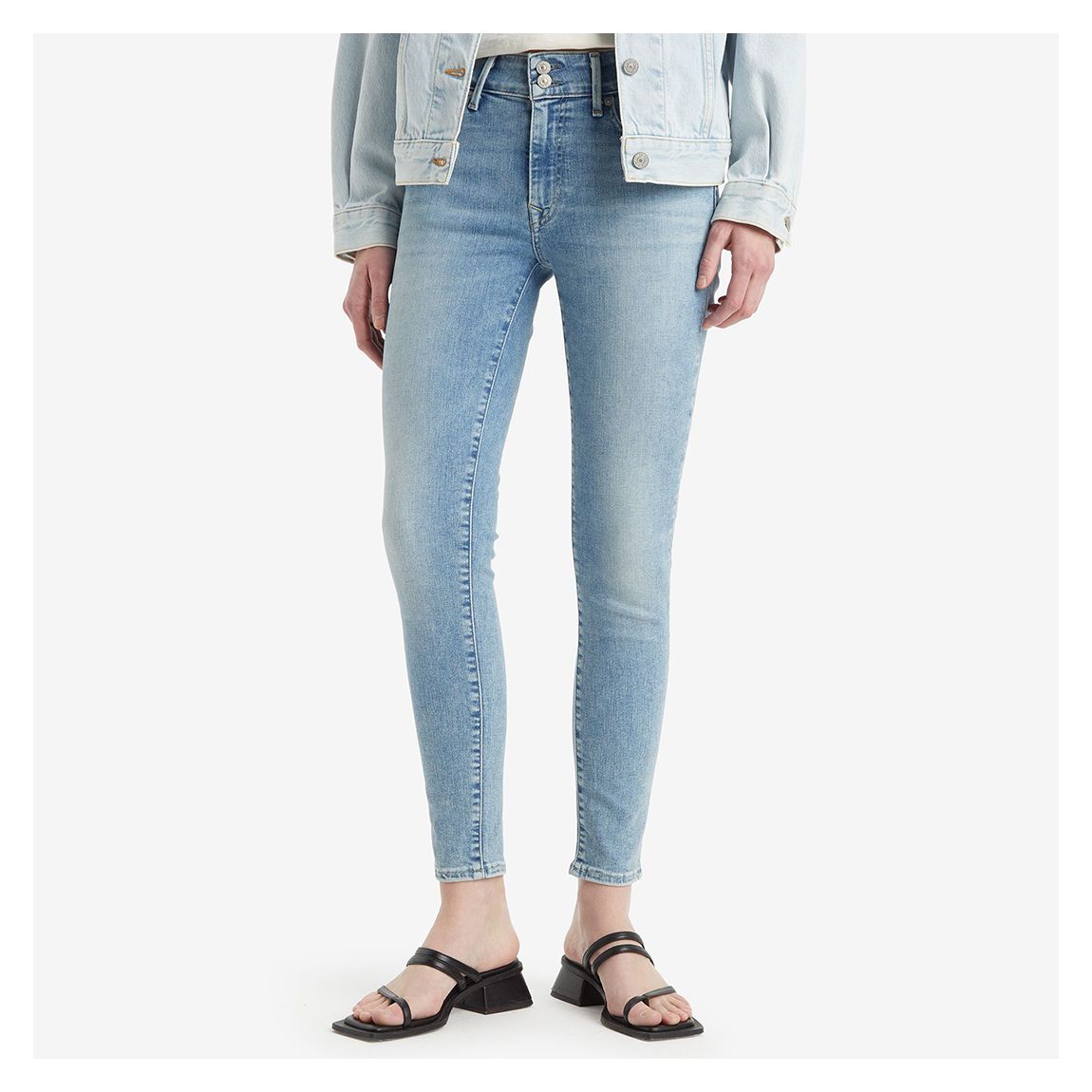 Blue 711™ Double Button Skinny Stretch Jeans main product photo