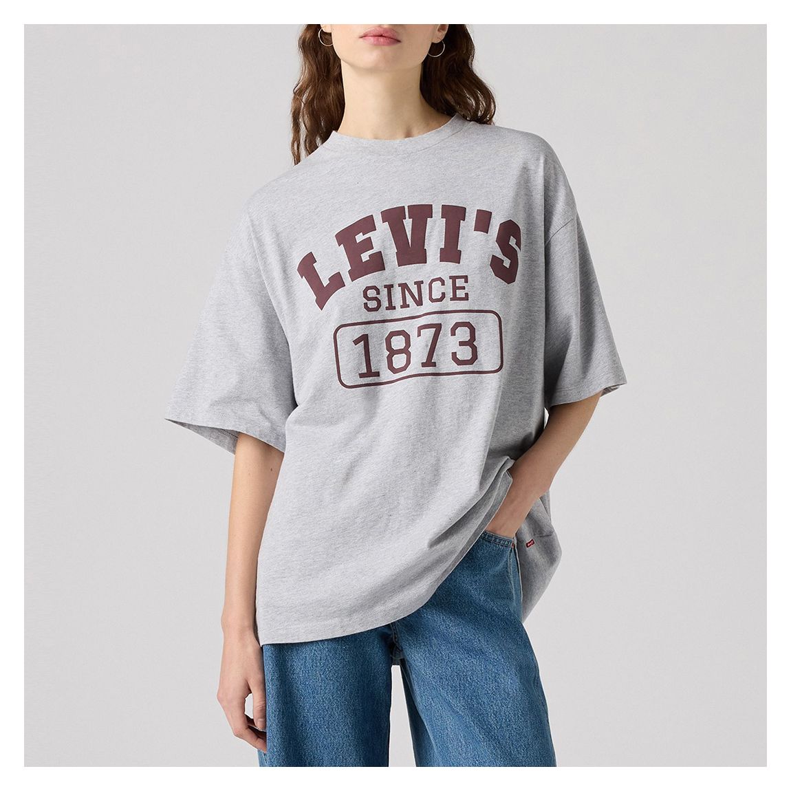 Light Grey Graphic Short Stack T-Shirt main product photo