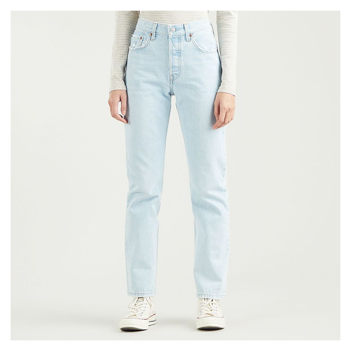 Light Blue 501® Straight Jeans main product photo