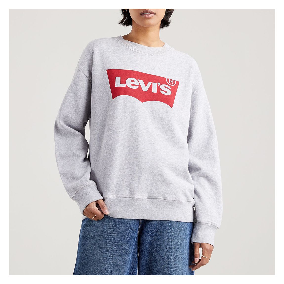Grey Graphic Logo Cotton Sweatshirt main product photo