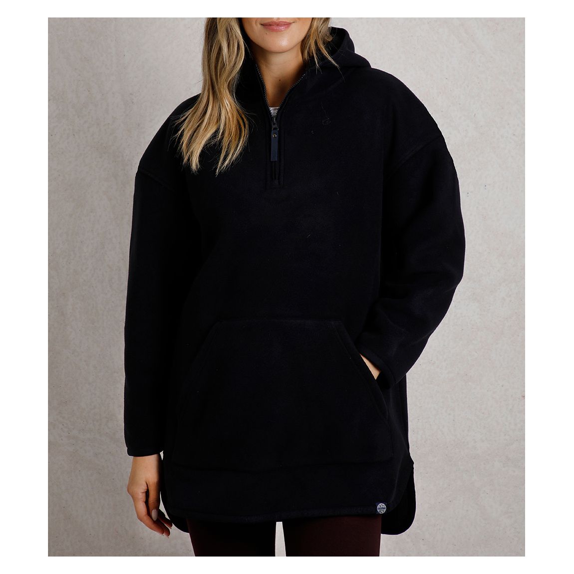 Navy Eco Polar Popover Hoodie main product photo