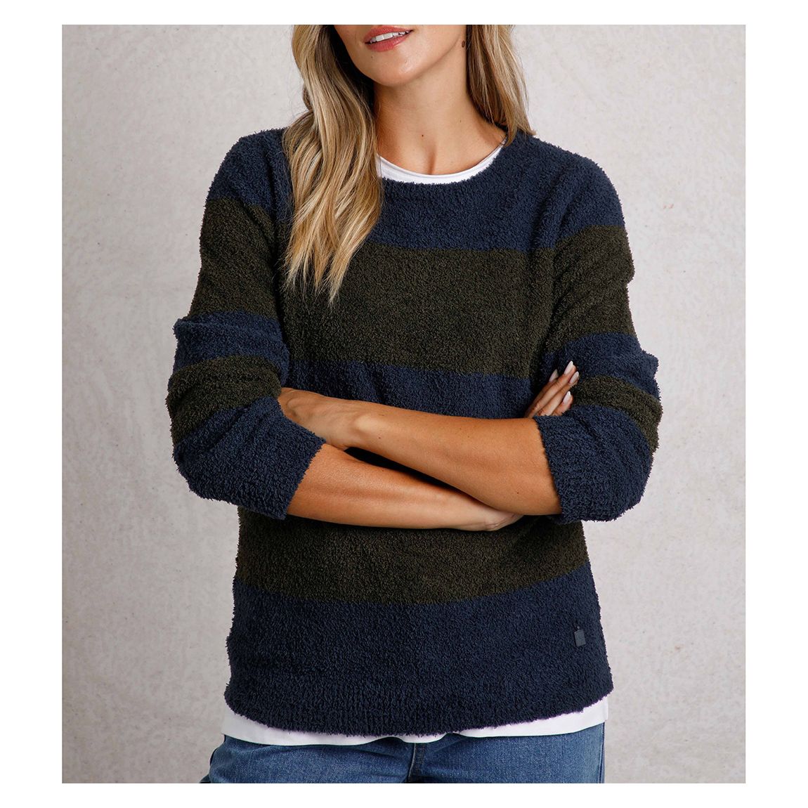 Navy Cosy Knitted Jumper main product photo