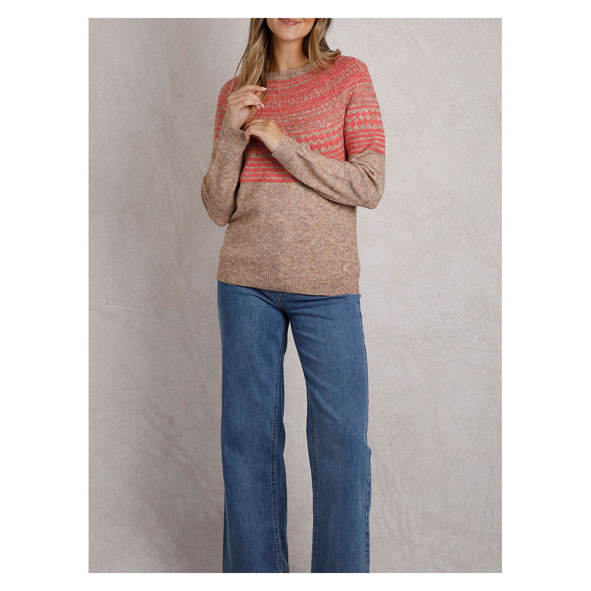 Pink/Beige Wool Blend Jumper main product photo