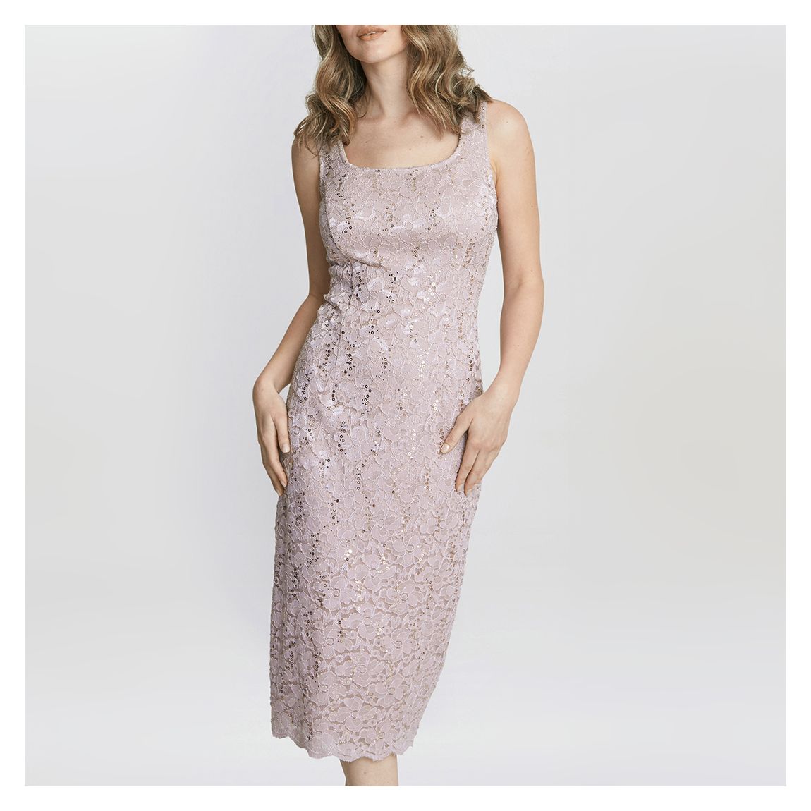Lilac Lace Jacket and Midi Dress main product photo