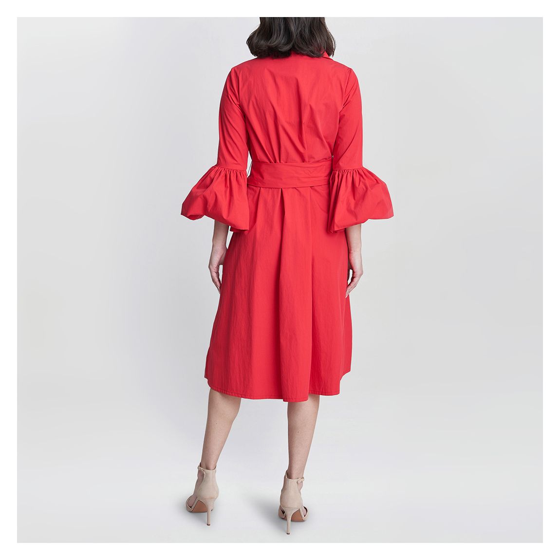 Scarlet Taffeta Shirt Dress main product photo