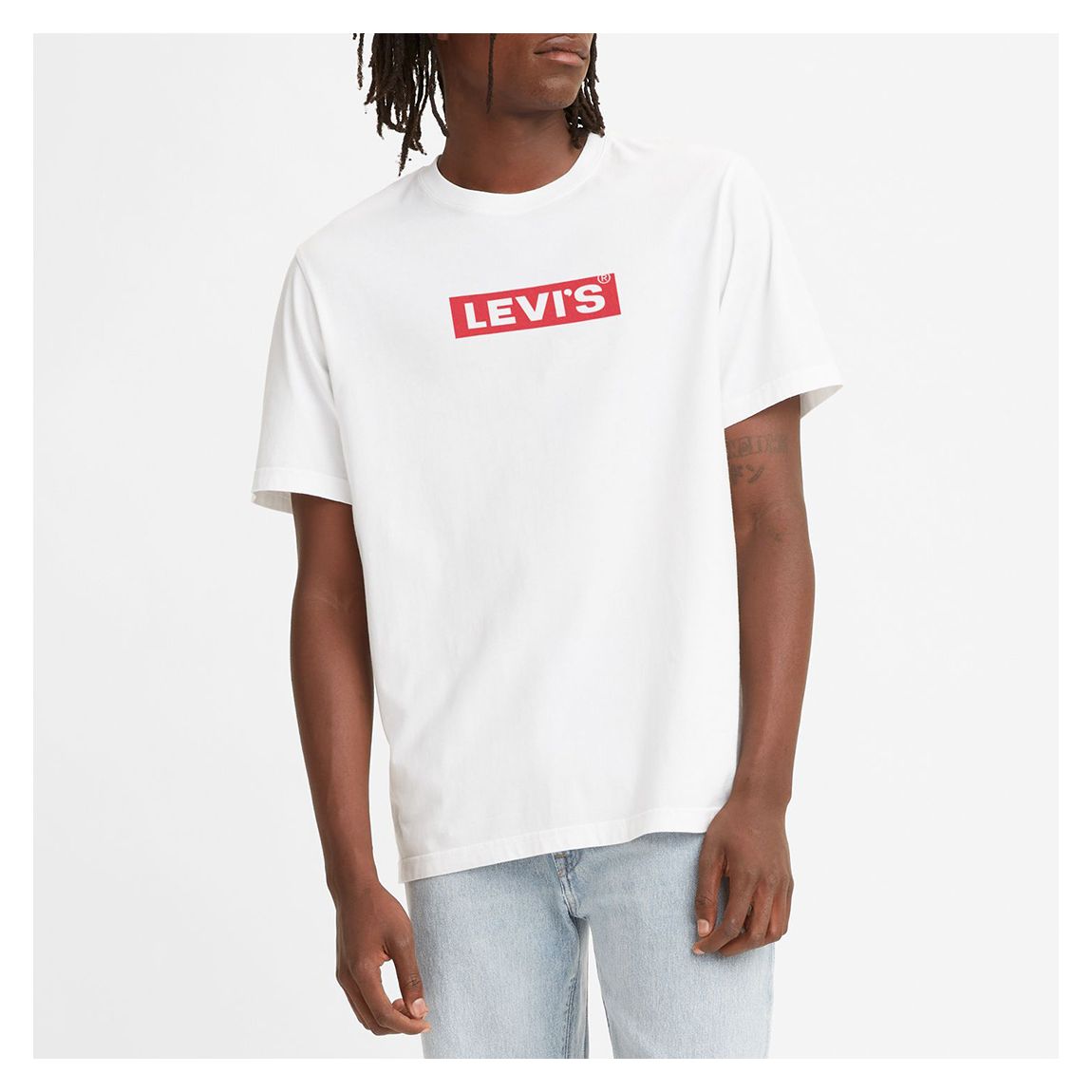 White Relaxed Graphic Cotton T-Shirt main product photo