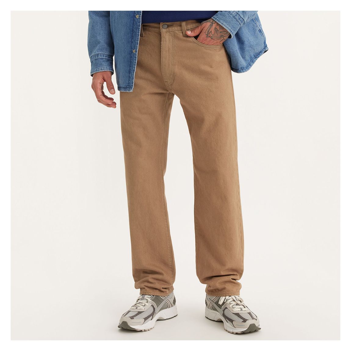 Beige 555™ Relaxed Straight Jeans main product photo