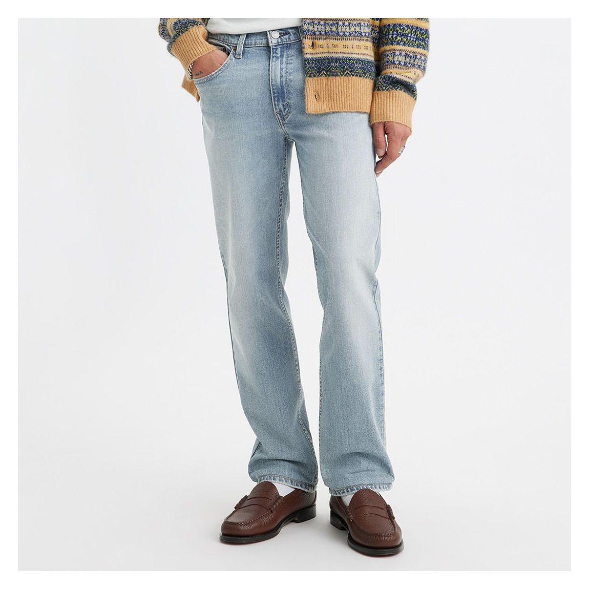 Light Blue 514™ Straight Stretch Jeans main product photo