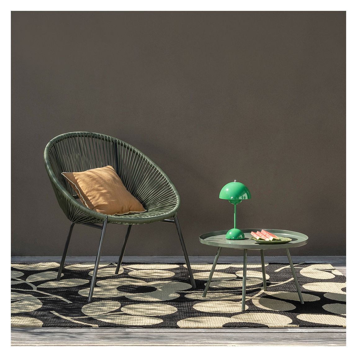 Stem Sprig outdoor 463905 200x280cm Rug, Monochrome main product photo
