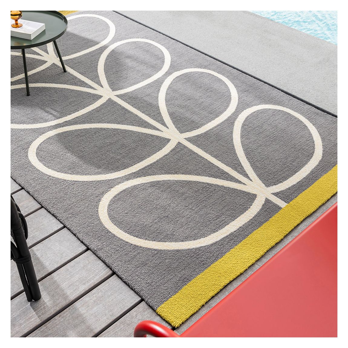 Giant Linear Stem outdoor 460605 200x280cm Rug, Slate main product photo