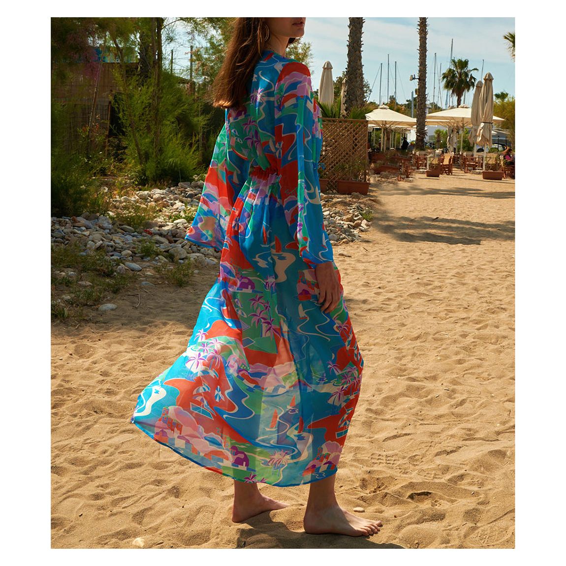 Blue Multi Isla Bonita Marisa Kimono main product photo