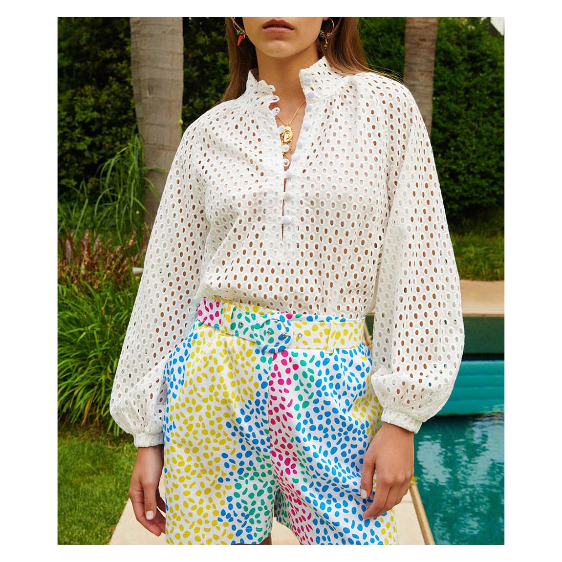 White Lido White Malibu Top main product photo