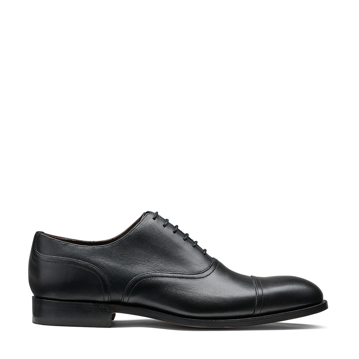 Black Bates Leather Oxford Shoe main product photo