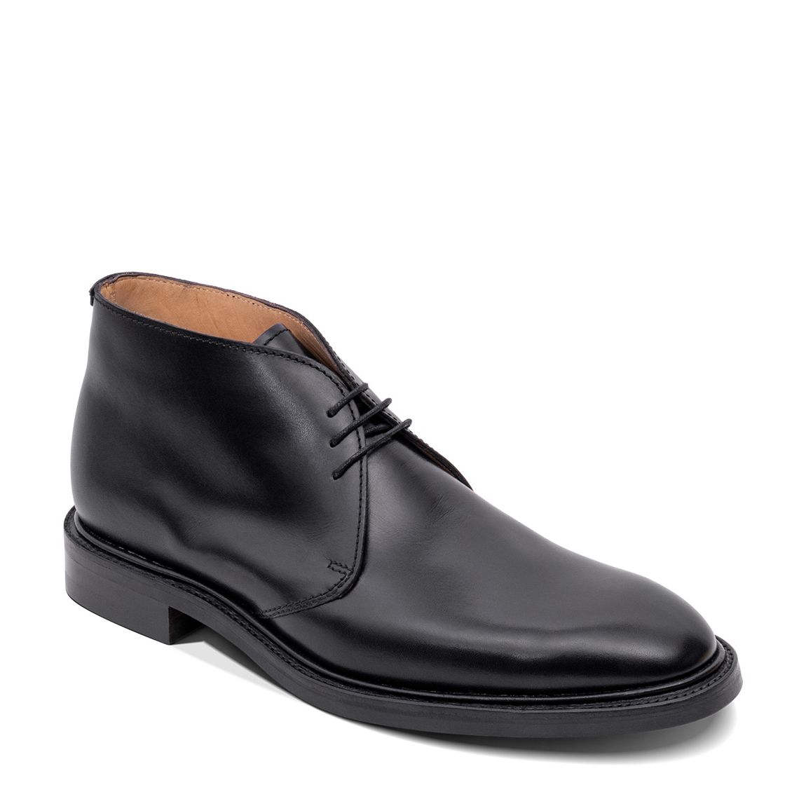 Black Leather Rosedale Chukka Boot main product photo