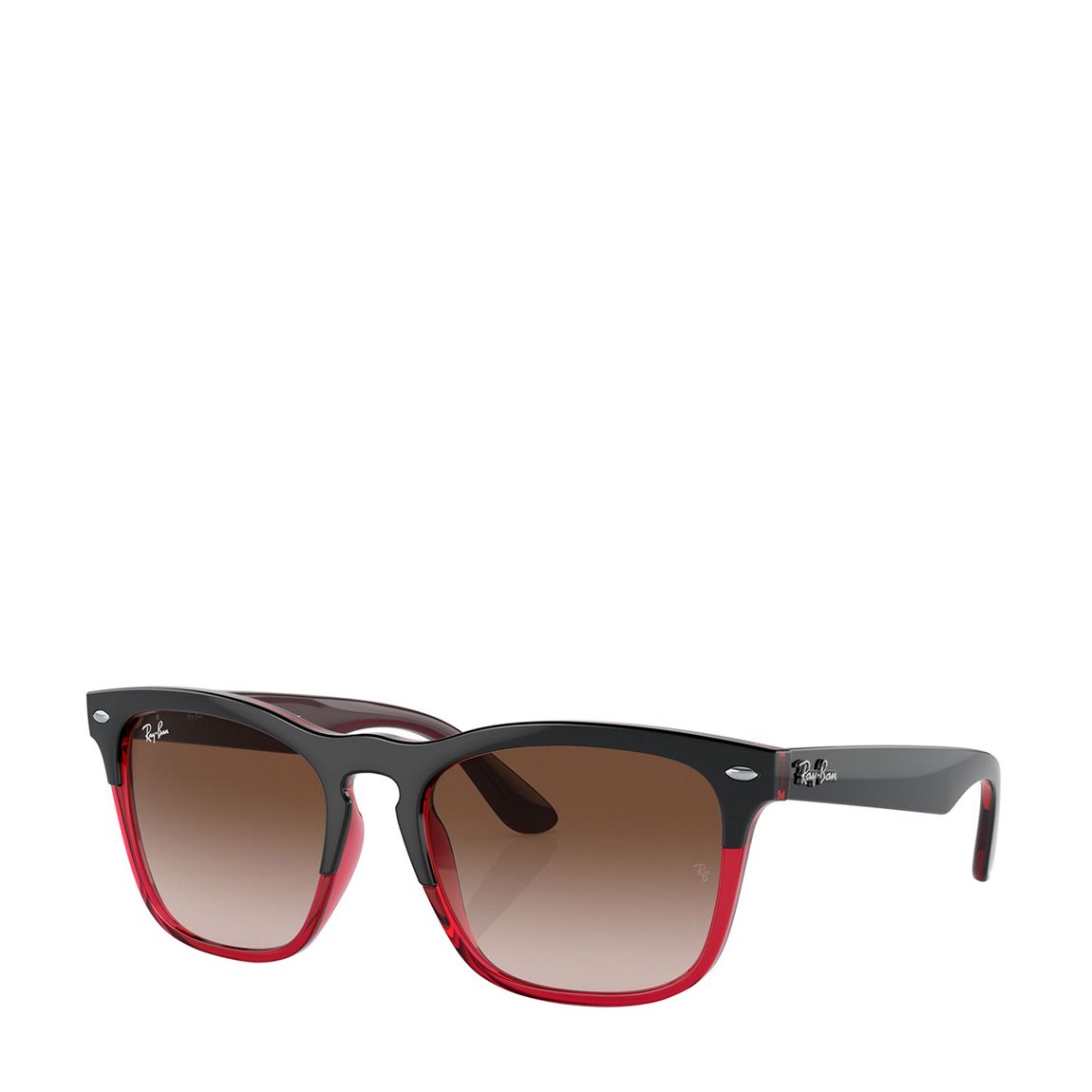 Grey On Transparent Red Steve Sunglasses 54mm main product photo