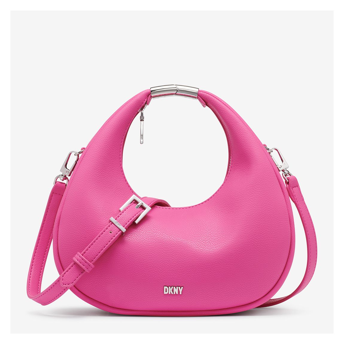 Pink Margot Crescent Crossbody Handbag main product photo