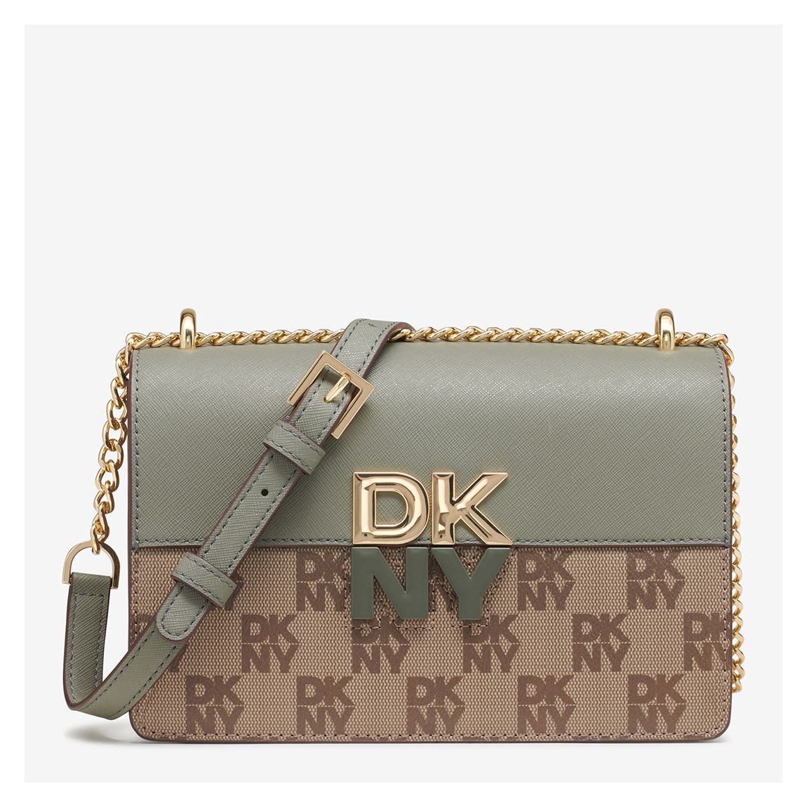 Olive Green Echo Small Flap Crossbody Handbag main product photo