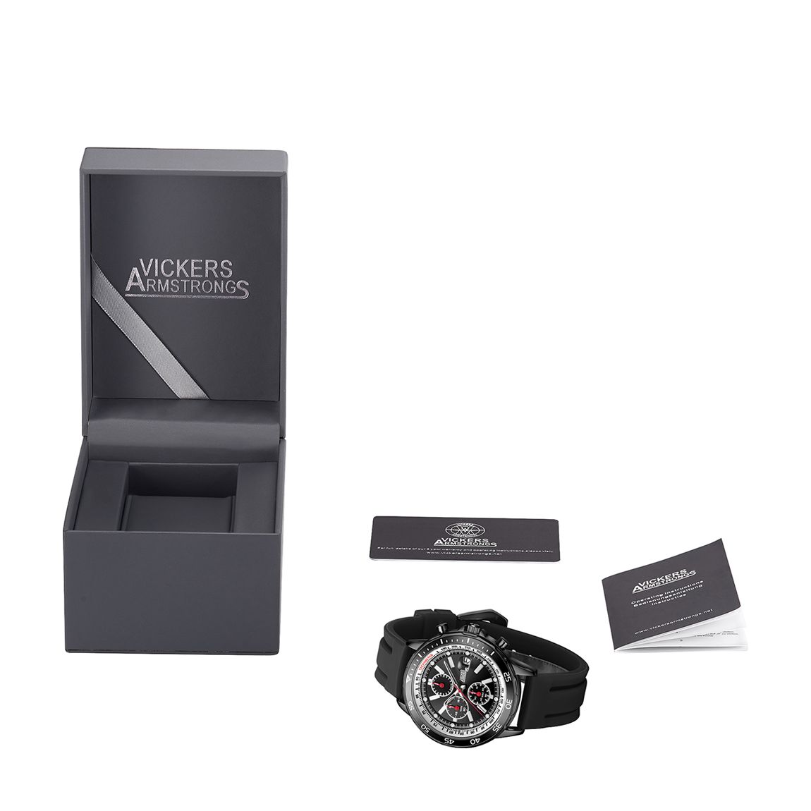 Black Vickers Armstrong Limited Edition Hand Assembled Escapade Watch 45mm main product photo