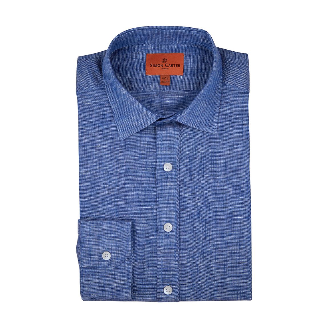 Blue Classic Linen Shirt main product photo