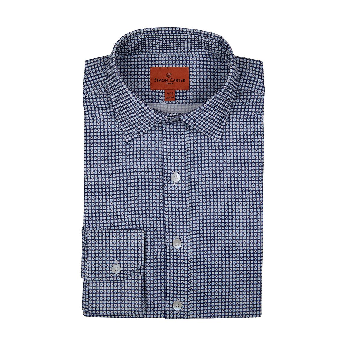 Geo Circle Design Cotton Shirt main product photo