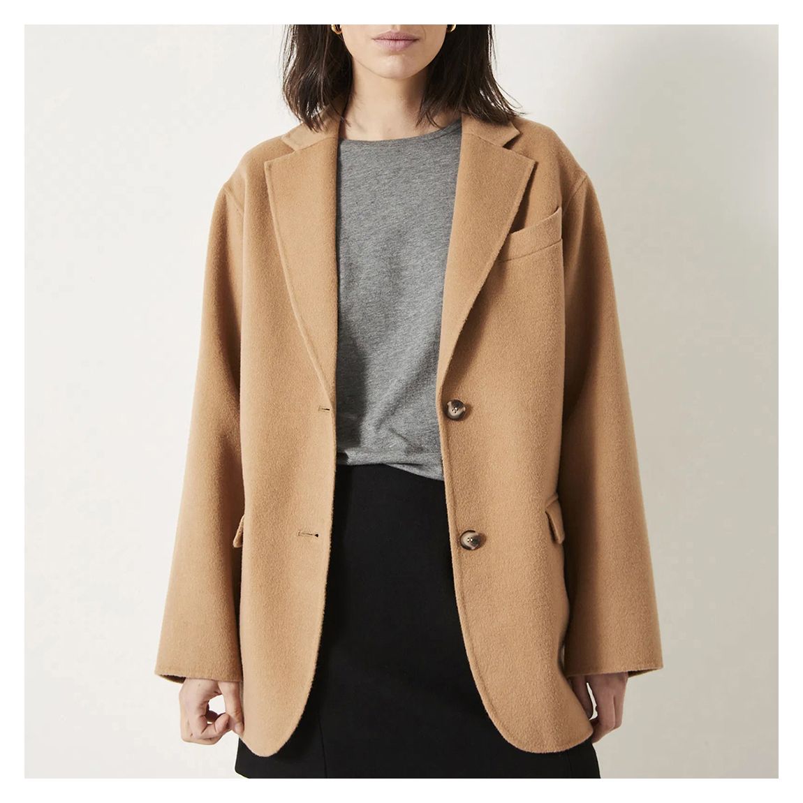 Camel Wool Single Breasted Blazer main product photo