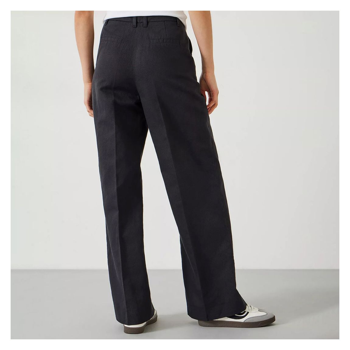 Black Tailored Wide Leg Trousers main product photo